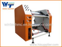 Stretch film rewinding machine