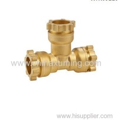brass equal tee fittings for pe pipes
