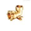 brass female elbow with wall plate fittings