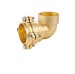 brass female elbow compression fittings for pe pipes