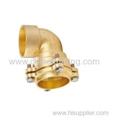 brass female elbow compression fittings for pe pipes