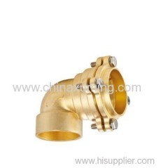 brass female elbow compression fittings for pe pipes