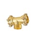 brass male tee compression fittings for pe pipes