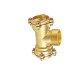 brass male tee compression fittings for pe pipes