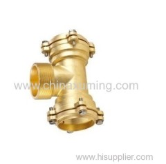 brass male tee compression fittings for pe pipes