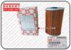 1-87810075-3 Isuzu Rubber / Paper Filters Fsr11 6BG1 Oil Filter Element 1878100753