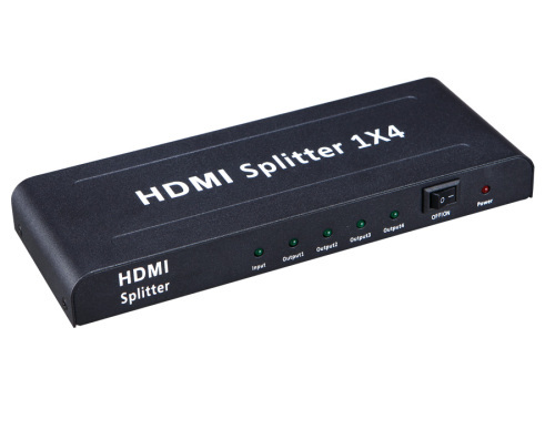 YT 1.3b cheap 4 ports HDMI splitter amplifier 1 to 4 HDMI connect 4 TV