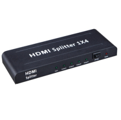 YT 1.3b cheap 4 ports HDMI splitter amplifier 1 to 4 HDMI connect 4 TV