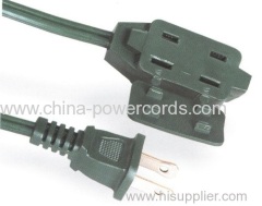 ETL extension cord with safety slide cover