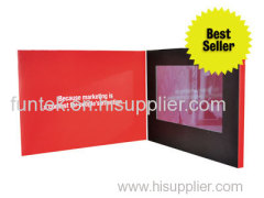 Customized 7 inch Video Greeting Card Mailer Brochure Booklet for Advertisement and Promotion