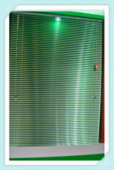 aluminum mini blind-shutters(1" curtain window)