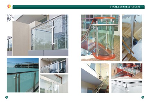 Interior glass railing veranda aluminum