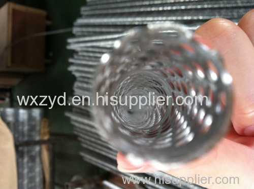 Good quality perforated pipe spiral welded perforated spiral pipes of Zhi Yi Da