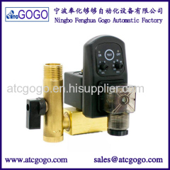 timer solenoid valve auto drain valve brass famale pipe 1/2 inch