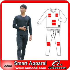 Best thermal underwear men with high-tech electric heating system battery heated clothing warm OUBOHK