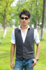 2014 slim fit single-breasted men suit vest with electric heating system heated clothing warm OUBOHK