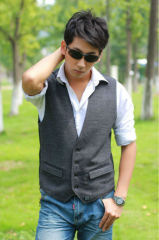 2014 slim fit single-breasted men suit vest with electric heating system heated clothing warm OUBOHK