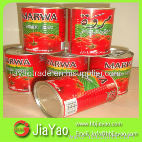 Canned tomato paste in drum