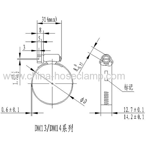 Worm Drive Hose Clamp-Perforation