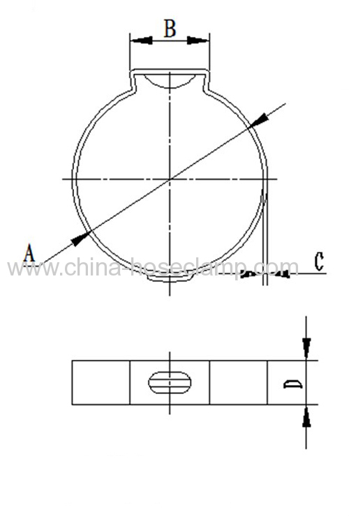 Single ear pinch clamp