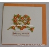 Handmade quilling flower card