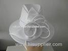 Fashionable White Dressy Church Lady Hat With Rose For Decoration Party