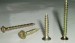 Chipboard Screws pozi drive flat head yellow zinc or zinc plated
