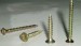 Chipboard Screws pozi drive flat head yellow zinc or zinc plated