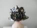Leopard Ladies Dressy Church Hats Fashion , Fabric Covered With Roses Trimming