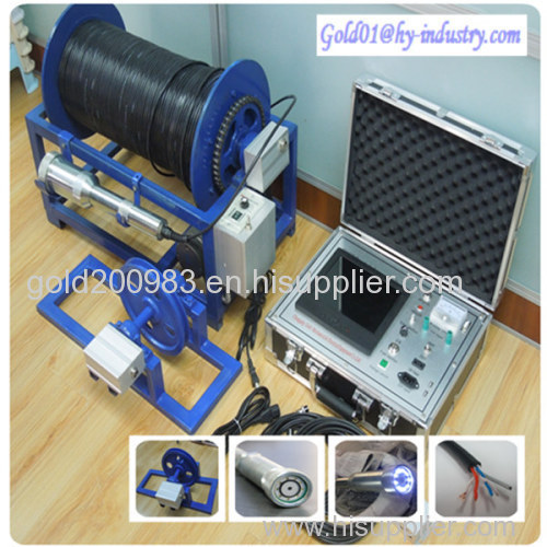 geological underwater water well inspection camera with meter counter