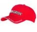 Multi-Panel Red Embossed Ladies Golf Caps 0.097kg With Soft Dacron / Cotton