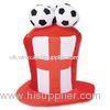 Three Soccer Balls Screen Printed Outdoor Cap Headwear England Football Fans Cap