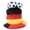 Germany Cheerleading Outdoor Cap Headwear With Three Soccer Balls SCF04