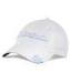 56cm - 60cm White Ladies Golf Caps Embroidery , 100% Cotton Or TC With Velcro Buckle