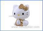 Durable Mobile Phone Hello Kitty Lithium Battery Power Bank With Leopard Dress
