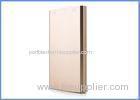 Slim Aluminum 5000mah portable power bank for mobile devices external battery two USB charger