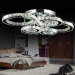 Creative round living room crystal LED absorb dome light for sale