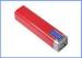 Safety Portable Red Tube Power Bank With Digital Display For Samsung Galaxy Note