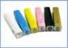 External Mobile Lipstick Power Bank 2600mah With LED Light For Emergency