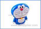 Smart Cellphone Silver Dual USB Cartoon Doraemon Power Bank / Pack