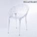 plastic geometric back chair mould/mold