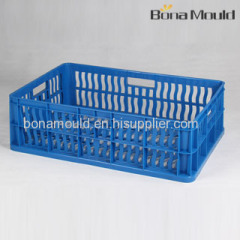 plastic no-fold crate mould/mold