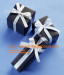 black jewelry boxes with ribbon