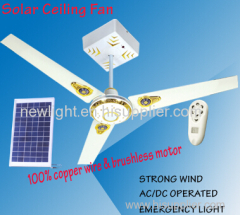 solar powered ceiling fan