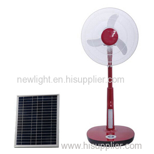 solar powered stand fan