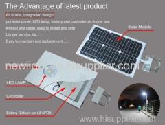 Integrated Solar LED Street Light with Motion Sensor