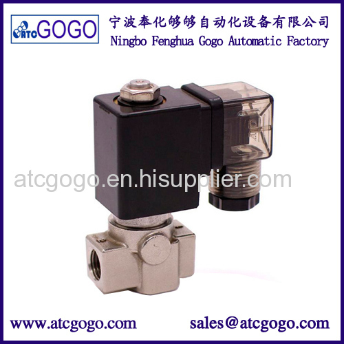 2 way magnetic solenoid valve water normally open 12vdc stainless steel