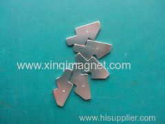 Irregular 21.4*15.7*1.5 N50 NdFeB magnet Ni