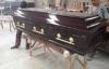 Black walnut color european style wooden coffins , MDF coffin