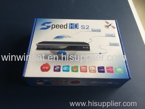 NEW Speed HD S2 newest Full hd decoder with DVB-T2 and DVB-S2 one year dstv gprs decoder Combo for Africa